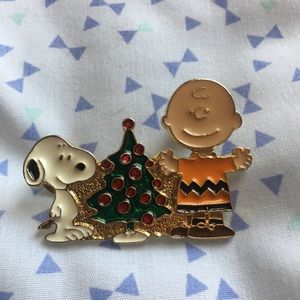 1958 Vintage Charlie Brown and Snoopy Pin